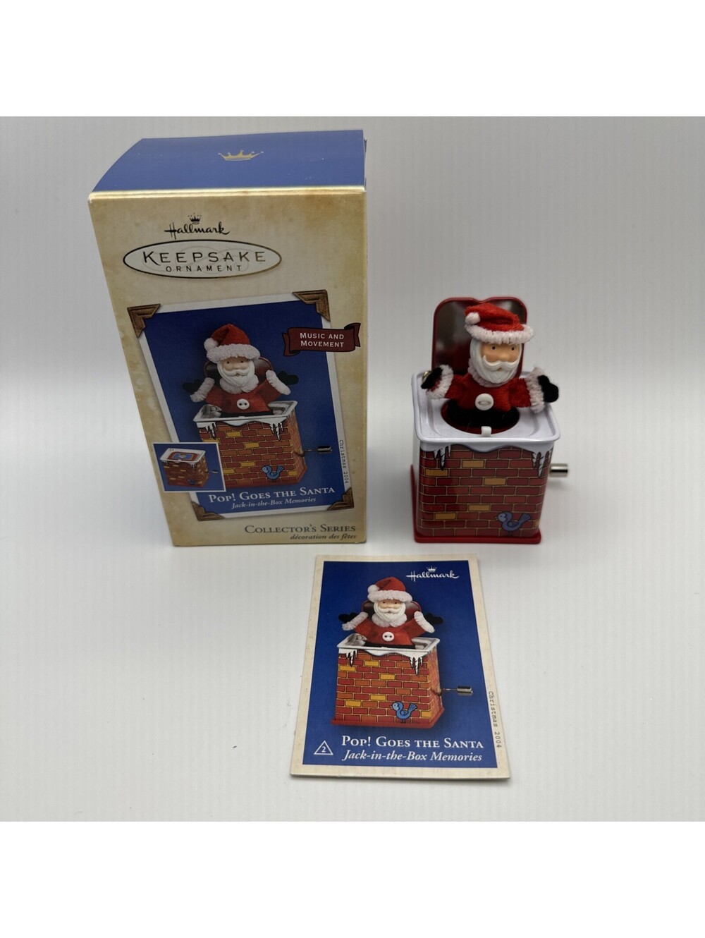 Pop! Goes the Santa Jack in the Box Hallmark 2004 Keepsake Ornament Music #2